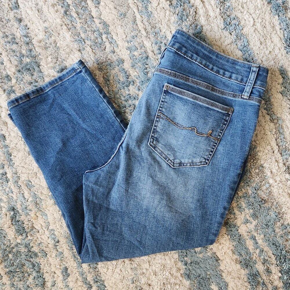St John's Bay Ankle Jeans GUC sz 14 - Picture 5 of 9